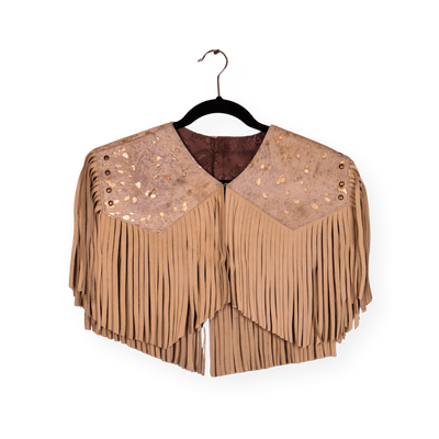 ELOISA- Beige claro/ Piel de Vaca Dorado