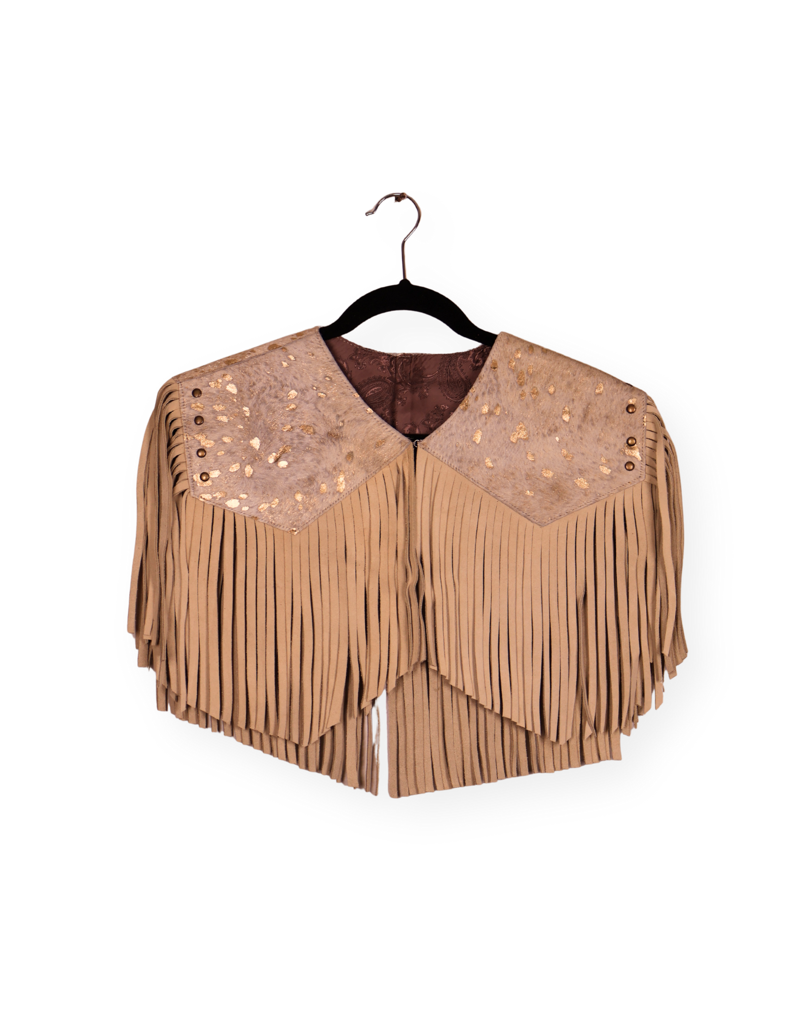 ELOISA- Beige claro/ Piel de Vaca Dorado